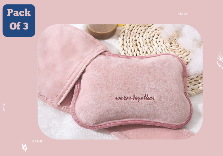 Electric Hot Water Bottle - Pack of 3