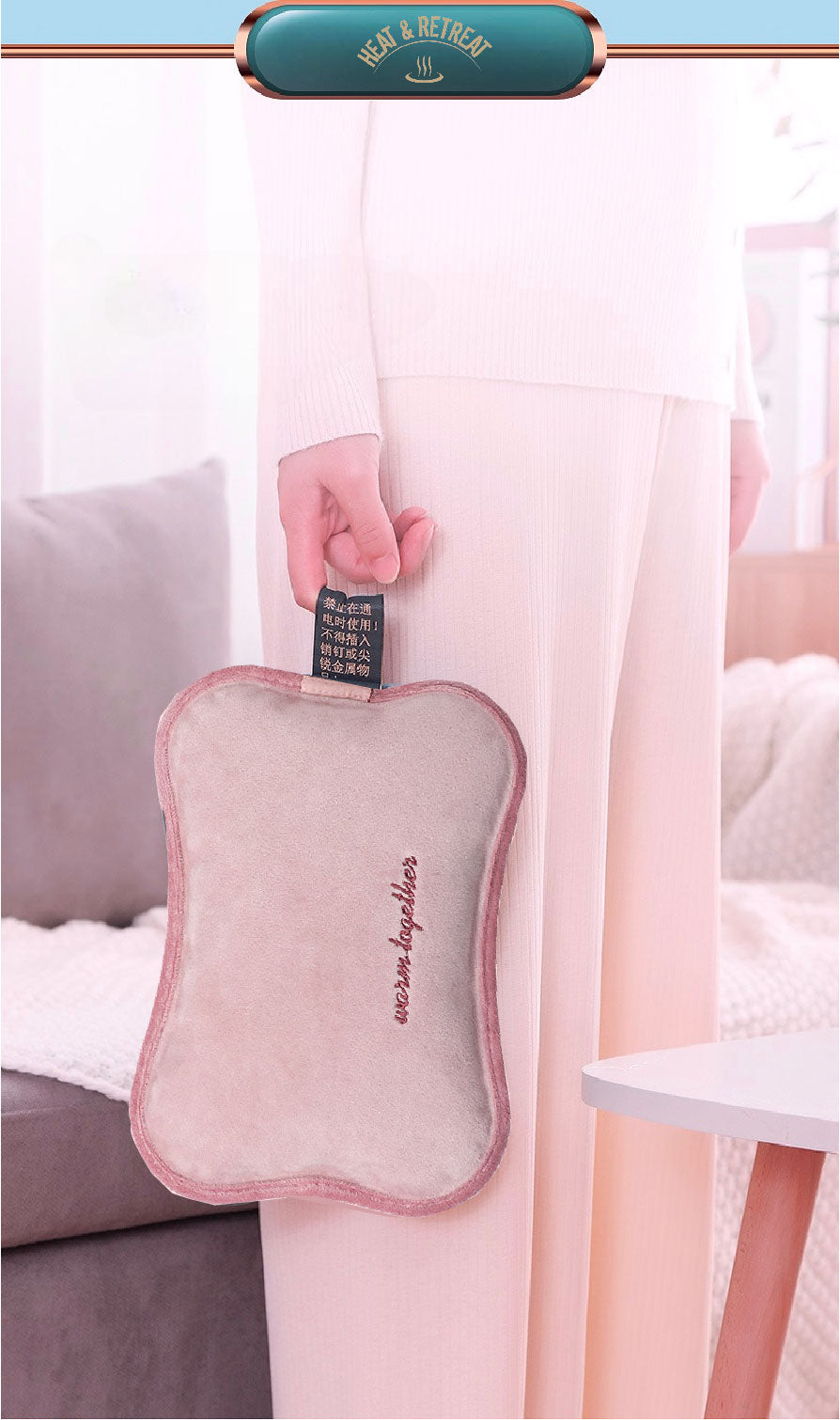 Electric Hot Water Bottle - Pack of 2
