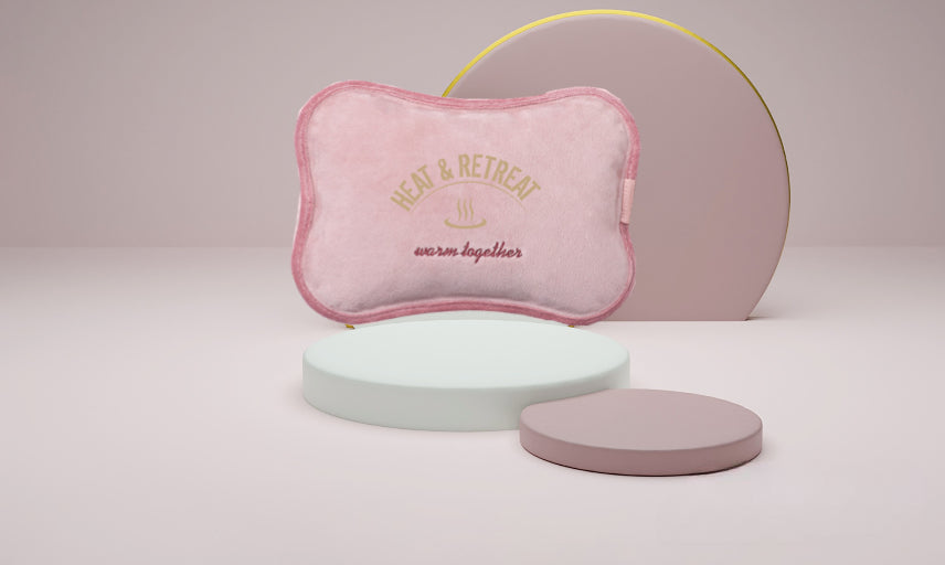 Electric Hot Water Bottle With Soft Cozy Hand Warmer Pouch